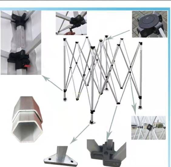 Tente pliable barnum personnalisée Buvette