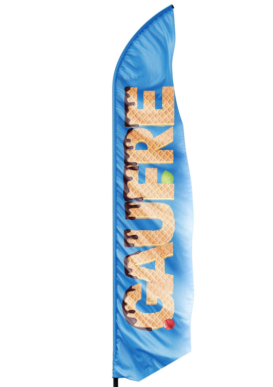 Voile seule pour drapeau oriflamme gaufre