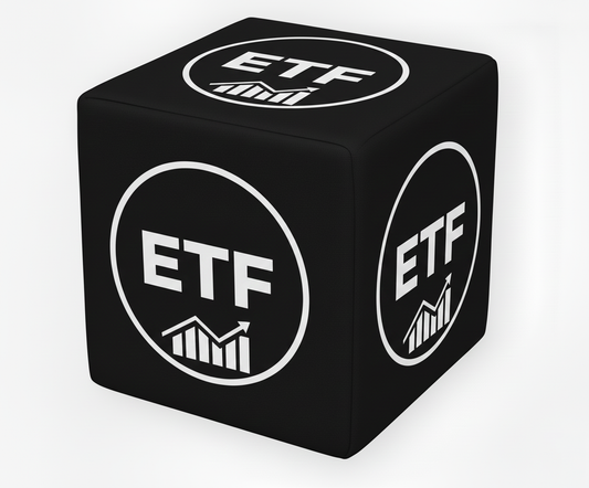 cube publicitaire avec un logo ETF pour les salon et espaces financiers 