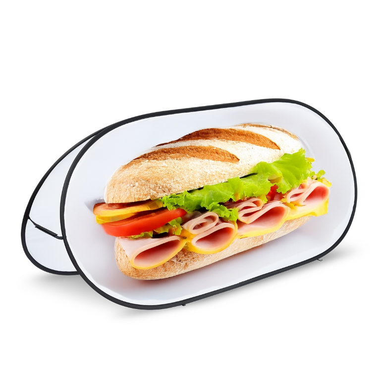 Golf banner avec un visuel de sandwich appétissant et bien garnis
