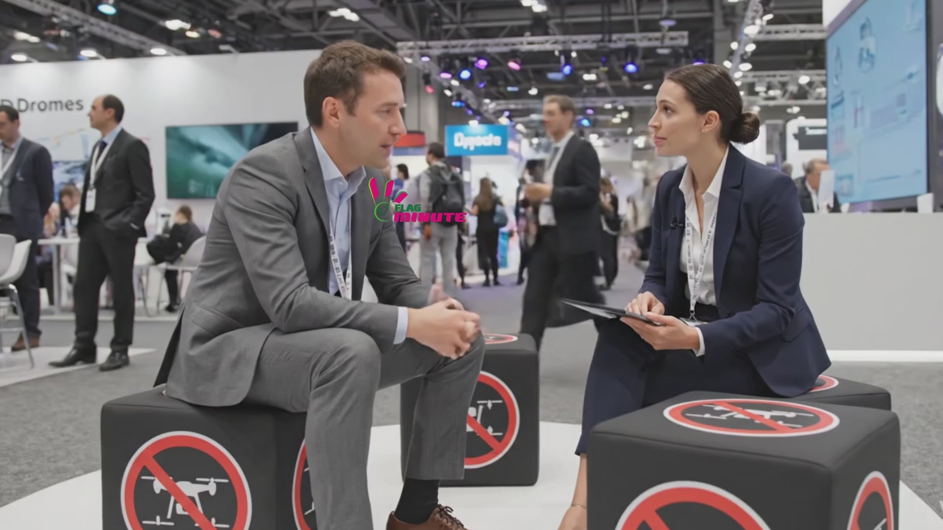 Video de présentation du cube interdit au drone de Flag Minute