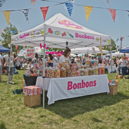 video de présentation du barnum bonbons  de Flag Minute