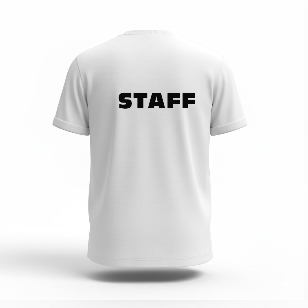 T-Shirt Noir STAFF – Identification Équipe Événement