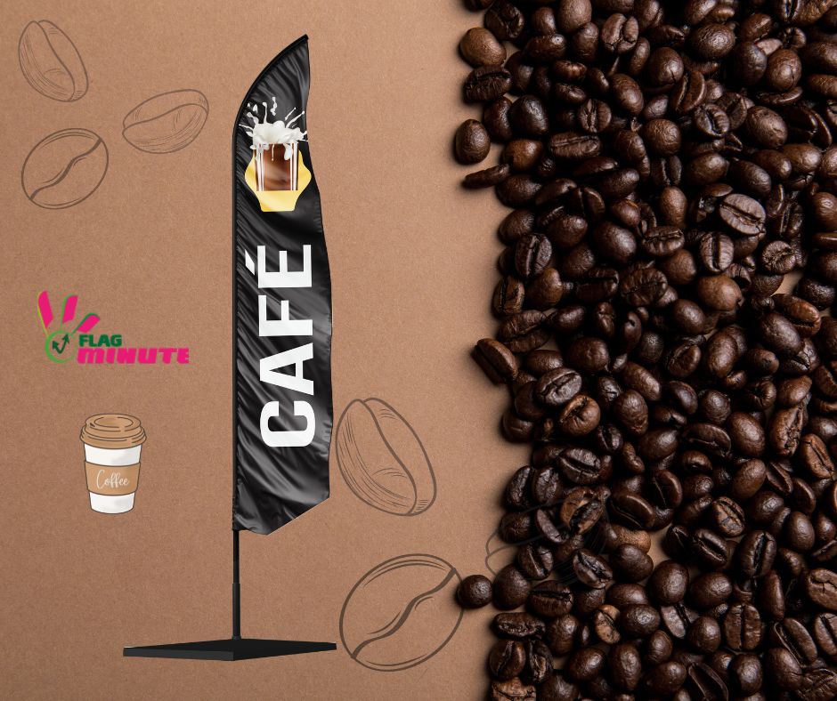 le drapeau café met en valeur la qualité de votre café