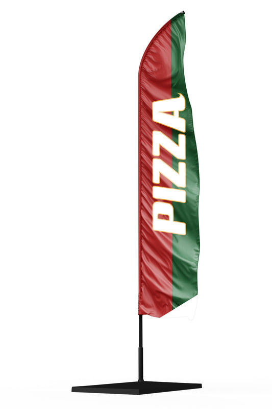 Drapeau oriflamme publicitaire PIZZA couleur Italie